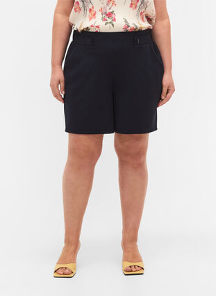 Shorts med fickor och lös passform, Night Sky, Model image number 2