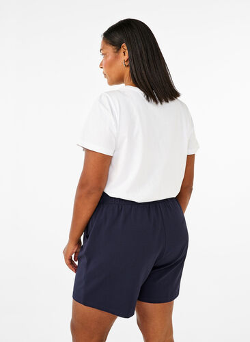 Shorts med fickor och lös passform, Night Sky, Model image number 1