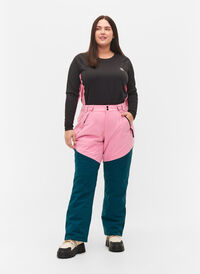 Skidbyxor med fickor, Sea Pink Comb, Model