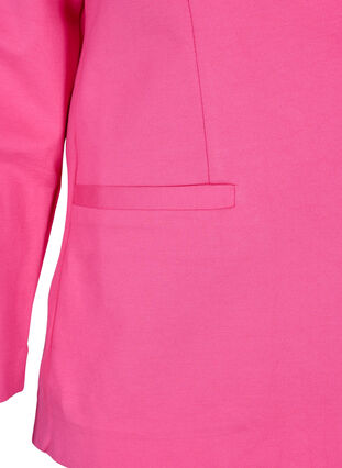 Enkel blazer med knapp, Shocking Pink, Packshot image number 3