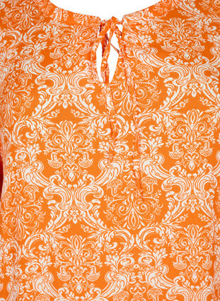 Kortärmad viskosklänning med mönster, Exuberance Oriental, Packshot image number 2