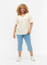 Knickers i bomullsblandning, Light blue denim, Model