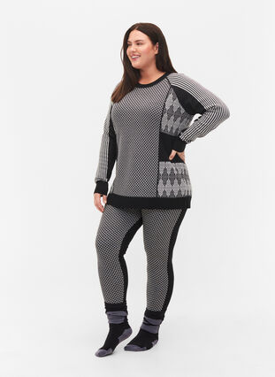 Underställsbyxor med ull, Medium Grey Comb, Model image number 0