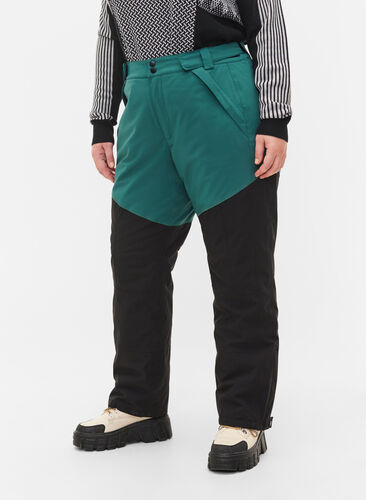 Skidbyxor med fickor, Mallard Green Comb, Model image number 3