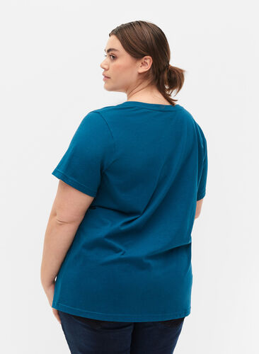 T-shirt i bomull med tryck, Blue Coral SAINT, Model image number 1
