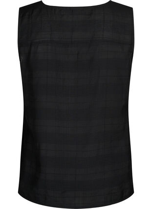 Topp i viskos med struktur, Black, Packshot image number 1