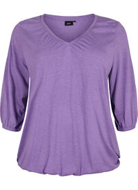 Melerad v-ringad blus