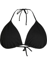 Trekantsbikini-bh med crepe-struktur