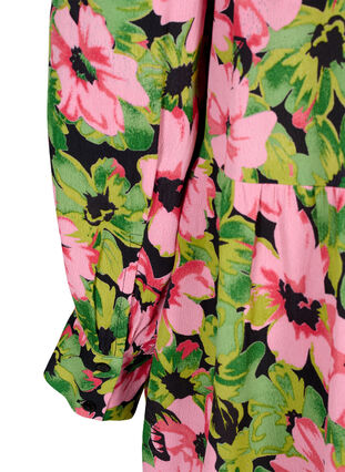 Blommig skjorta i viskos, Pink G. Flower AOP, Packshot image number 3
