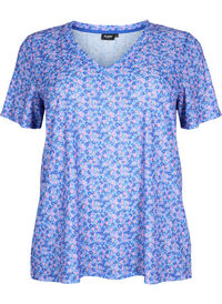 FLASH - V-ringad t-shirt med tryck
