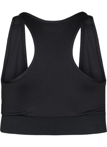 Sport-bh med brottarrygg, Black, Packshot image number 1