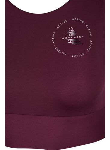 CORE, MID SUPPORT SPORTS BRA - Sport-bh med v-rygg, Fig, Packshot image number 2