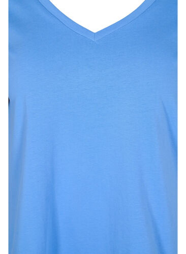 2-pack t-shirt i bomull, Ultramarine/White, Packshot image number 2