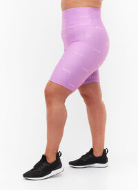 Träningsshorts med tryck, A.Violet w. Text, Model
