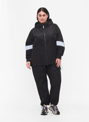 Regnbyxor med reflex, Black w. Reflex, Model image number 0