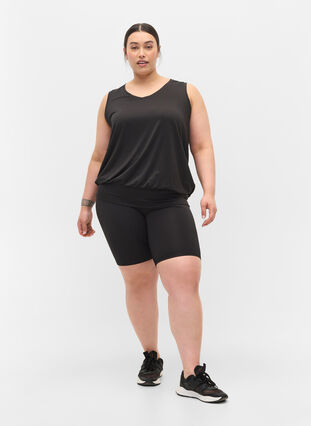 Träningstopp med resår i nederkant, Black, Model image number 2