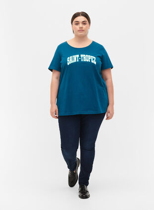 T-shirt i bomull med tryck, Blue Coral SAINT, Model image number 2