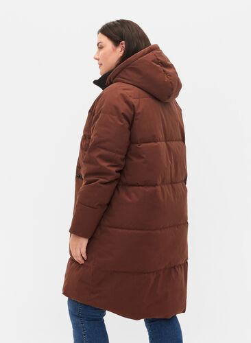 Vinterjacka med avtagbar huva, Friar Brown, Model image number 1