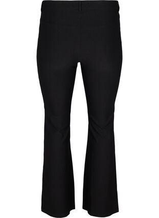 Byxor med bootcut, Black, Packshot image number 1