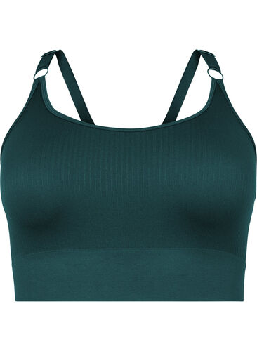 Seamless sport-bh i ribbat material, Pine Grove, Packshot image number 0