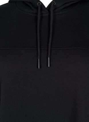 Sweatshirtklänning med colorblock och fickor, Black, Packshot image number 2