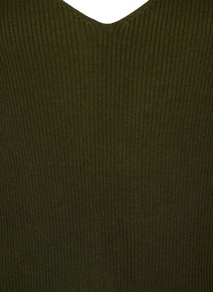 Stickad topp med v-ringning, Forest Night, Packshot image number 2