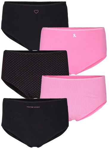 Support the breasts – 5-pack bomullstrosor, Mix Assortment, Packshot image number 0