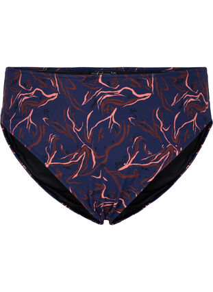 Bikinitrosa med hög midja och hög benskärning, Graphic Print, Packshot image number 0