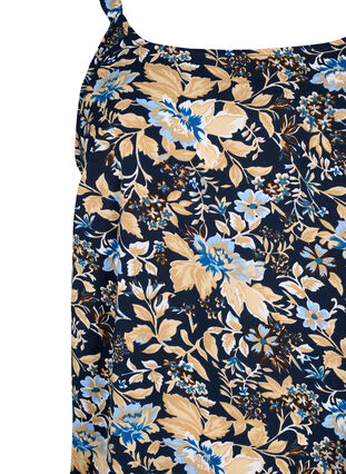 FLASH - Topp med tryck, Brown Blue Flower, Packshot image number 2