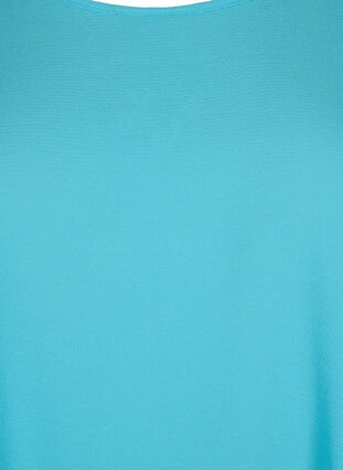 Topp med korta ärmar och rund halsringning, Blue Atoll, Packshot image number 2