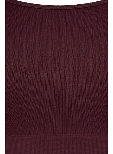 Seamless sport-bh i ribbat material, Fudge, Packshot image number 2