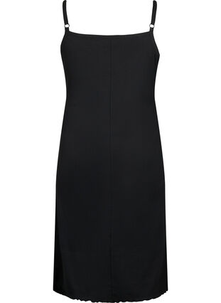 Ribbad klänning för gravida, Black, Packshot image number 1
