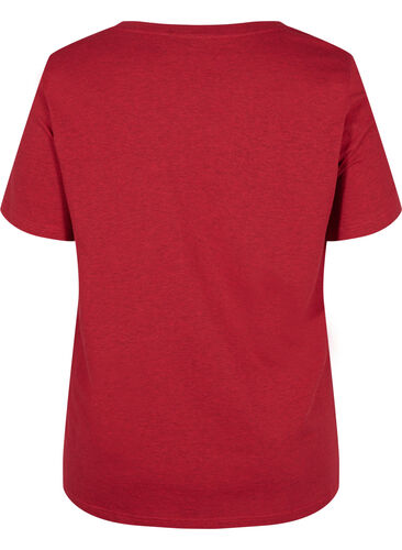T-shirt i bomull med tryck, Chinese Red Arisona, Packshot image number 1