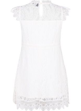 Ärmlös spetsklänning, Bright White, Packshot image number 1
