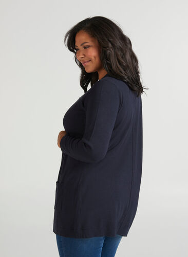 Cardigan med fickor, Night Sky, Model image number 1