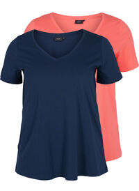 2-pack t-shirt i bomull
