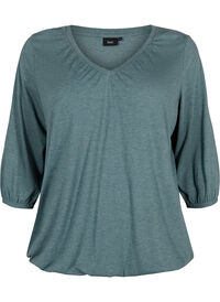 Melerad v-ringad blus