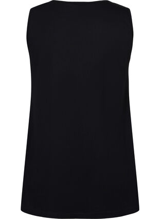Bomullstopp med a-linjeform, Black SOLID, Packshot image number 1