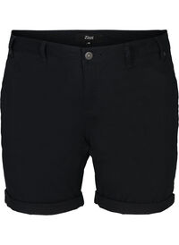 Shorts i bomull med fickor