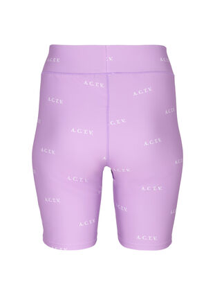 Träningsshorts med tryck, A.Violet w. Text, Packshot image number 1