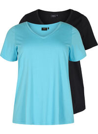 2-pack t-shirt i bomull