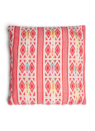 Kuddfodral med broderat mönster, Orange Comb, Packshot image number 0