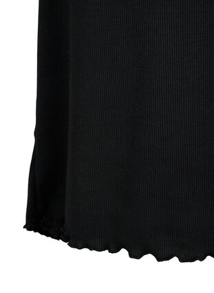 Ribbad klänning för gravida, Black, Packshot image number 3