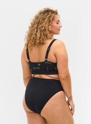 Bikinitrosa med hög midja, Black, Model image number 1
