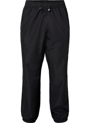 Regnbyxor med reflex, Black w. Reflex, Packshot image number 0