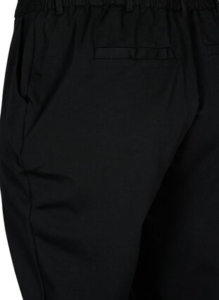 Capribyxor i viskosblandning, Black, Packshot image number 3