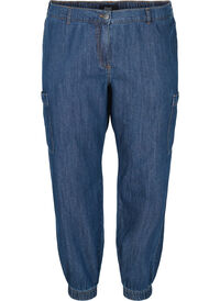 Cargojeans med fickor