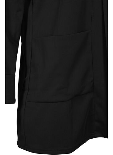 Öppen blazer med 3/4-ärmar, Black, Packshot image number 2
