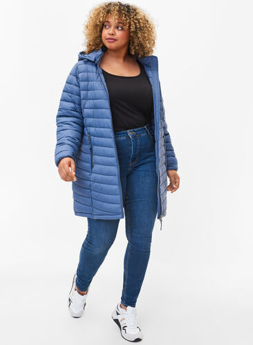 Lättviktsjacka med avtagbar huva och fickor, Bering Sea, Model image number 2