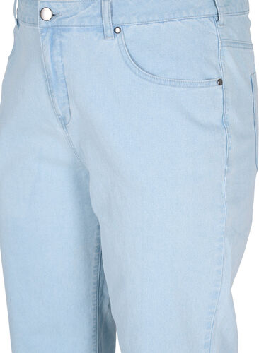 Raka jeans med ankellängd, Light blue denim, Packshot image number 2